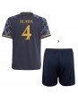 Billige Real Madrid David Alaba #4 Bortedraktsett Barn 2023-24 Kortermet (+ Korte bukser)